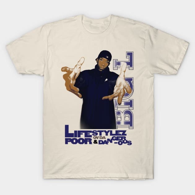 Bootleg Retro Big L Graphic T-Shirt by dopelope